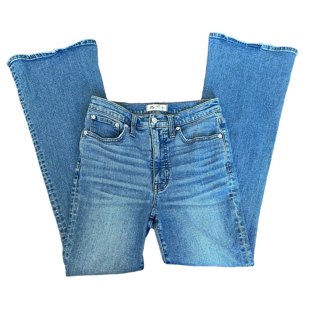 Madewell Blue Denim Skinny Flare Jeans